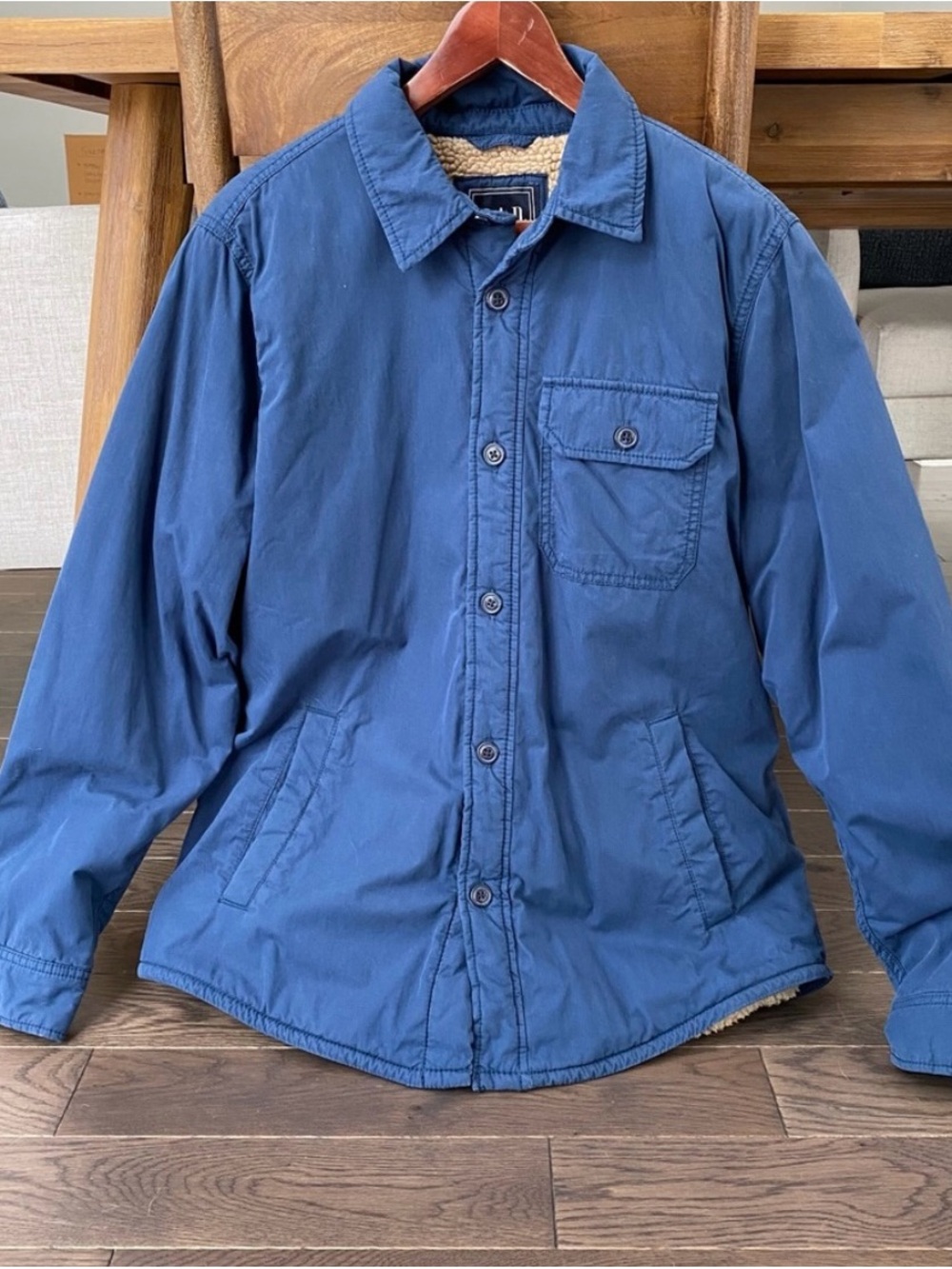 Men’s Gap Sherpa-Lined Blue Jacket